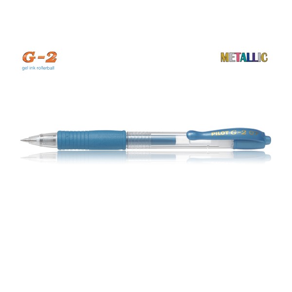 Pilot Στυλό Gel G-2 0.7mm Μπλε Μεταλλικό (BL-G2-7ML)