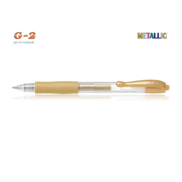 Pilot Στυλό Gel G-2 0.7mm Χρυσό Μεταλλικό (BL-G2-7GD)