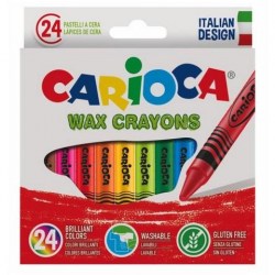 Κηρομπογιές Carioca 24 χρωμάτων Κλασική (42366)